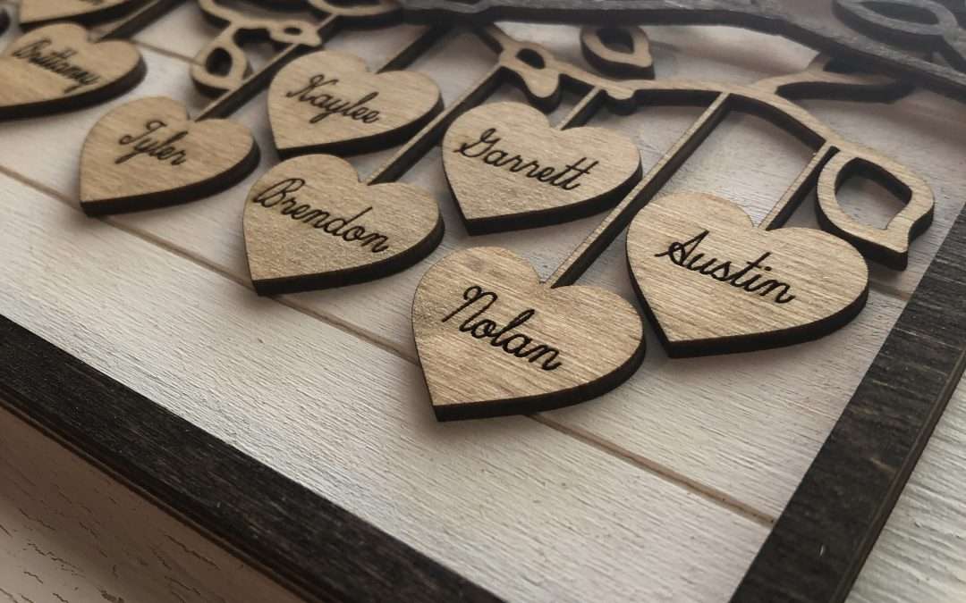 Family Tree Frames honor pets, people, and provide attractive way to display genealogy family trees