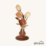 Wood tulip bouquet 5 year anniversary gift